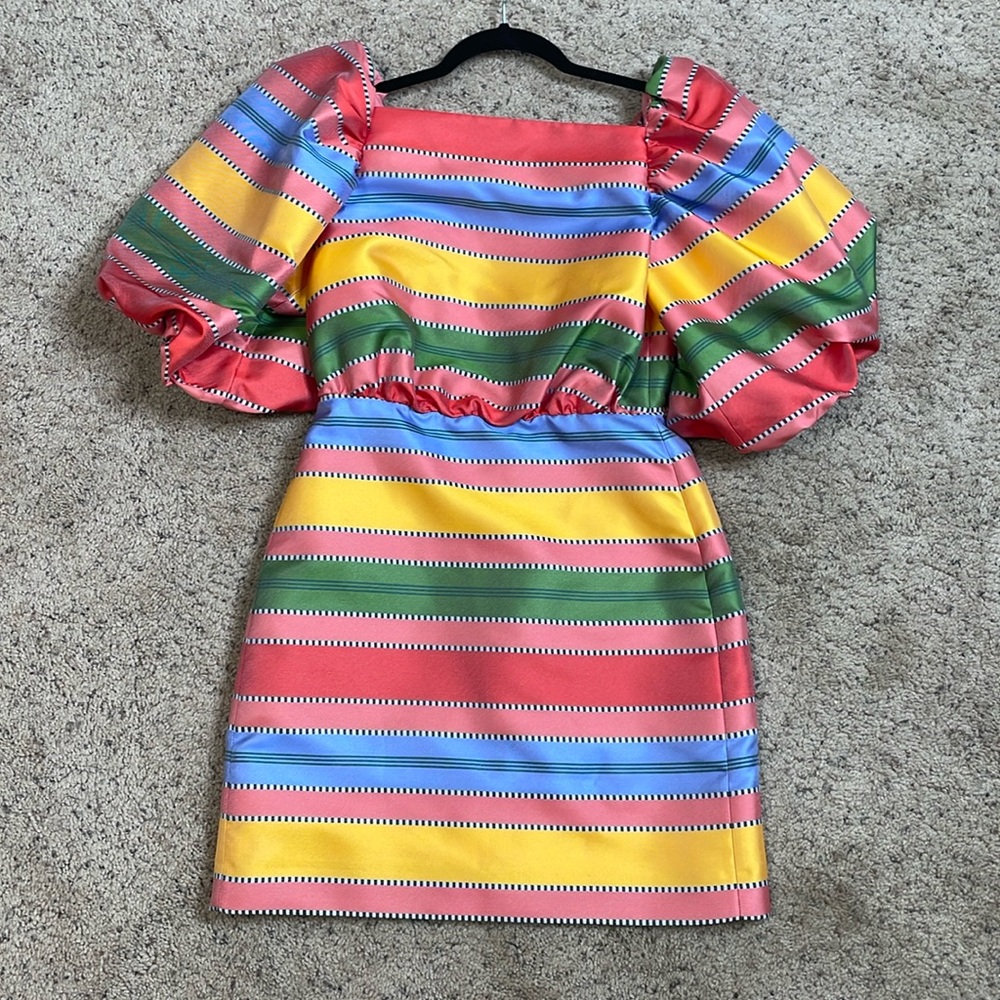 ANTONIO MELANI Multicolor Striped Dress